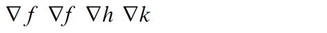 spacing - Gradient symbols and letter f mtpro2 - TeX - LaTeX Stack Exchange