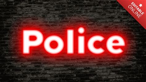 Police | Text Effect Generator | TextStudio