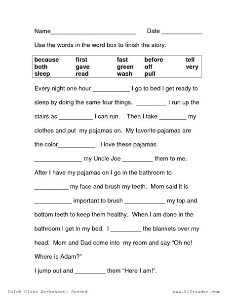 10th Grade English Worksheets