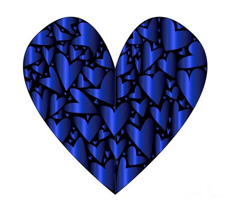 Cold Blue Heart Digital Art by Bigalbaloo Stock - Fine Art America