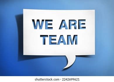 We Team Bubble Sign Background Stock Photo 2242699621 | Shutterstock