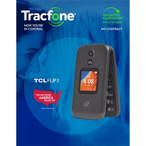 Tracfone® TCL Flip 2 8GB Prepaid Feature Phone - Black, 1 ct - Kroger