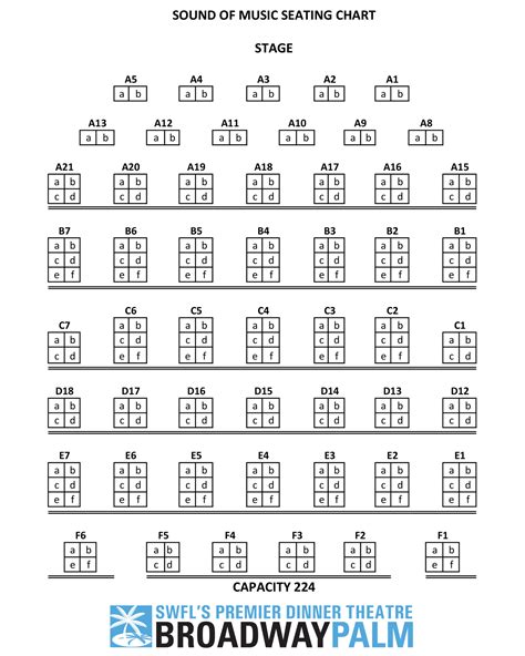 Seating Charts - Broadway Palm Dinner Theatre