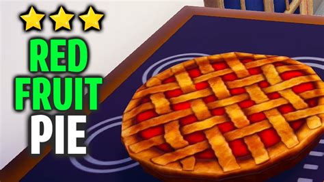 How to Make Red Fruit Pie - Dreamlight Valley (⭐⭐⭐Meal) - YouTube