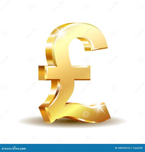 3D Golden Pound Symbol Royalty-Free Stock Photo | CartoonDealer.com ...