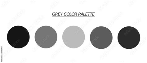 Grey aesthetic color palette for web, illustration, art Stock Vector ...