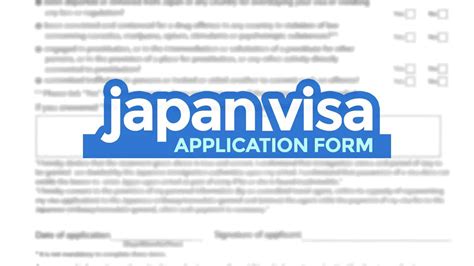 JAPAN VISA APPLICATION FORM: Sample + How to Fill it Out | The Poor Traveler Itinerary Blog