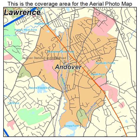 Aerial Photography Map of Andover, MA Massachusetts