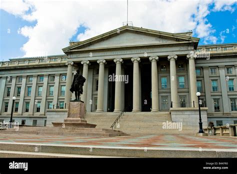 The United States Treasury building Stock Photo - Alamy