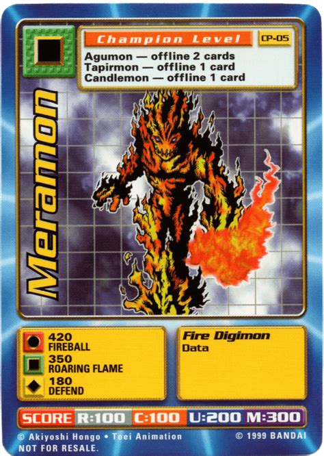 Meramon (CP-05) - Digimon Card Details - Digi-Battle