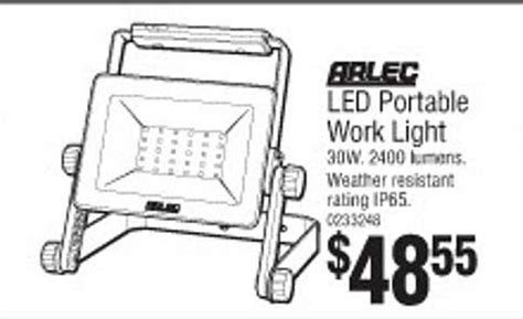 Arlec Led Portable Work Light Offer at Bunnings Warehouse - 1Catalogue.com.au