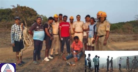 Karnataka: Man rescued who fell down 100-feet abyss with bike at Chikhale waterfalls at Belagavi