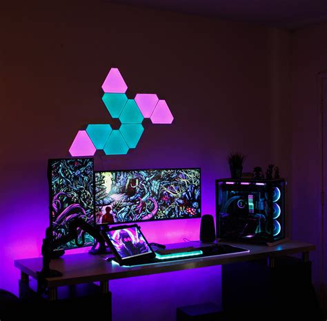 Dual PC Setup | Gaming room setup, Gamer room diy, Game room design