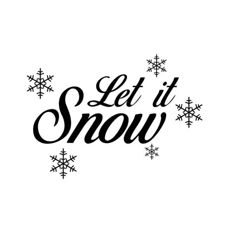 Let is Snow snowflakes christmas Graphics SVG Dxf EPS Png Cdr Ai Pdf ...