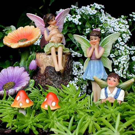 Fairy Figurines And Flower Stump Set – Deal4U – Offering Amazing Deals Especially For You