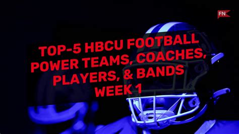 HBCU FOOTBALL TOP-5 POWER RANKINGS: WEEK 1 - HBCU Legends