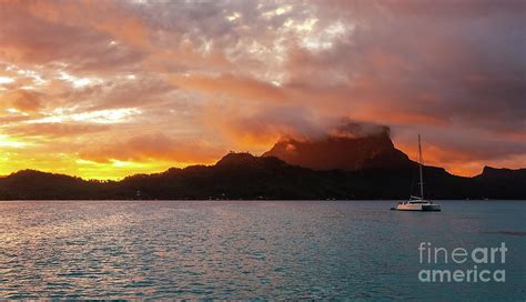 Bora Bora Sunrise Photograph by Helen Woodford - Fine Art America