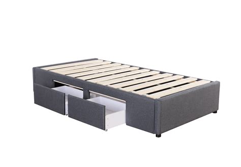 Bed Bases with 2 Drawers - King Single - Charcoal – Sleepcenter Beds ...