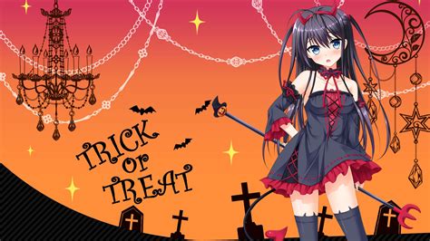 Cute Halloween Anime Girl Wallpapers - Wallpaper Cave