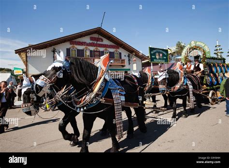 Germany, Bavaria, Munich, Oktoberfest, Oktoberfest Parade Stock Photo ...