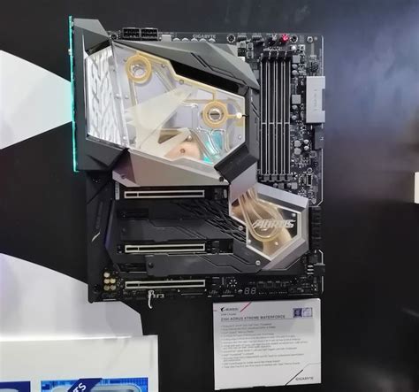 CES 2019: GIGABYTE Z390 Aorus Xtreme WaterForce Motherboard