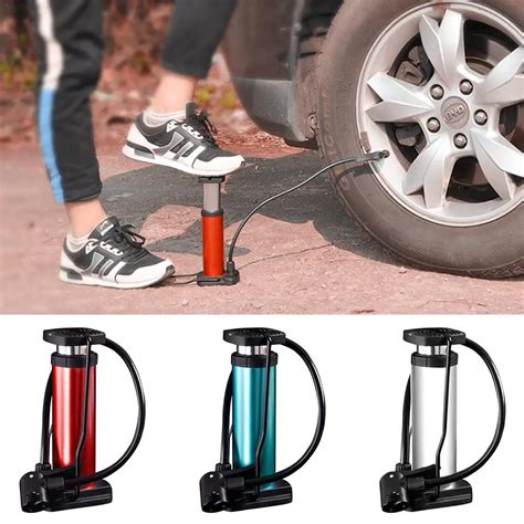 Ultra Light Mini MTB Bike Portable Pump Electro Mobile Motorcycle 120 Psi High Pressure Foot ...