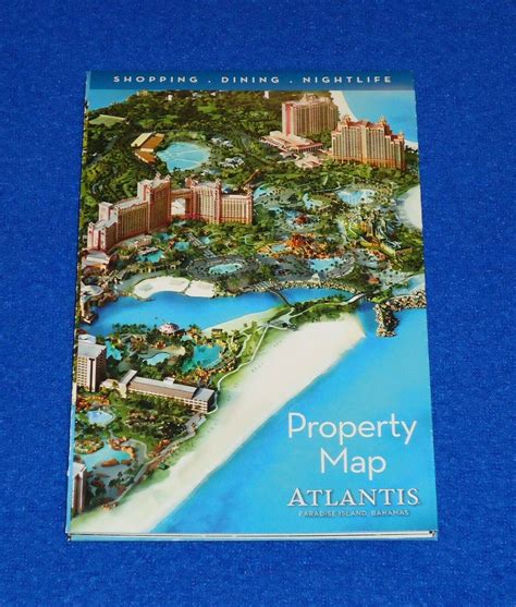 BRAND NEW SUPERB ATLANTIS WATER PARK MAP BROCHURE NASSAU BAHAMAS PARADISE ISLAND | eBay ...