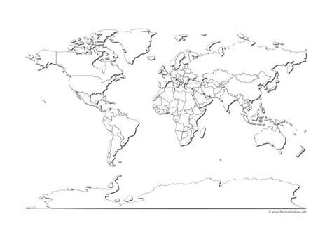 Review Of World Map Printable Pdf A4 Size Ideas – World Map With Major ...