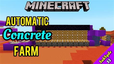 AUTOMATIC CONCRETE FARM TUTORIAL | Minecraft Bedrock 1.16 - YouTube