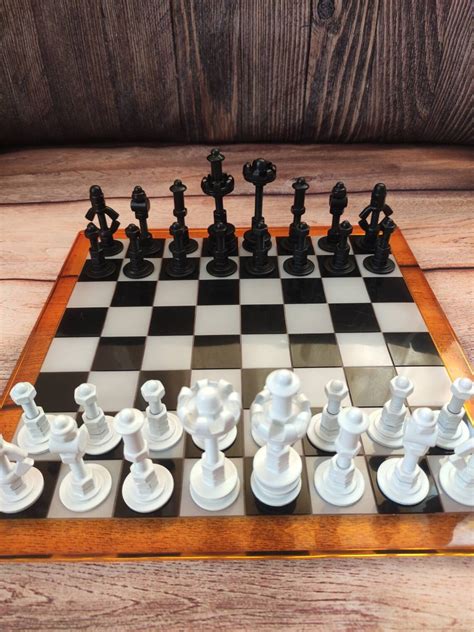 Hardware Metal Chess Set Modern Chess Size of King 80mm | Etsy