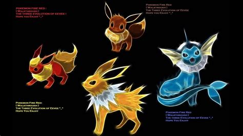 Pokemon Fire Red : Eevee Evolution's - YouTube