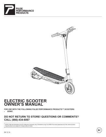 ELECTRIC SCOOTER OWNER`S MANUAL | Manualzz