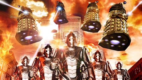 Doctor Who Cybermen and Daleks HD Wallpaper