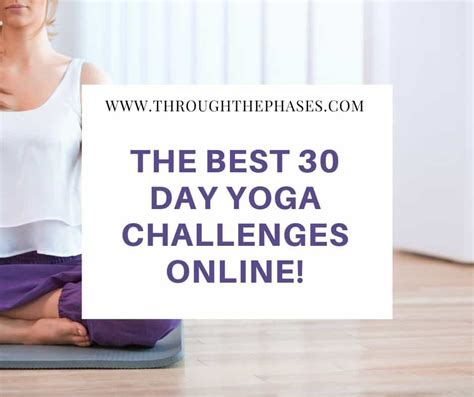 The Best 30 Day Yoga Challenges to Improve your Daily Practice in 2024 - Through the Phases