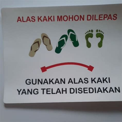 Jual Stiker Alas Kaki Mohon Dilepas | Shopee Indonesia