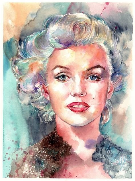 Marilyn Monroe portrait Painting by Suzann Sines - Pixels