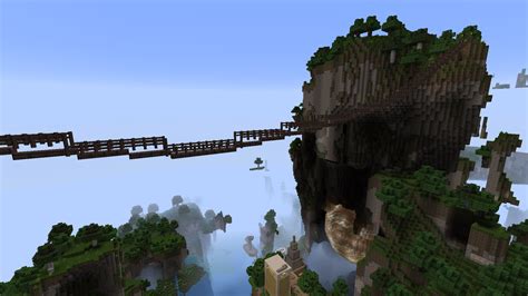 A Rickety Rope Bridge on my Realm : r/Minecraft