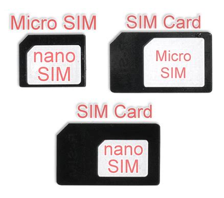 Nano/Micro SIM to Micro SIM/SIM adapter