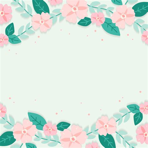 Spring floral border illustration - Download Free Vectors, Clipart Graphics & Vector Art