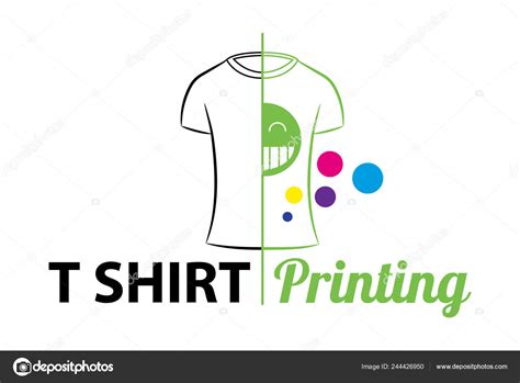 Abstract Modern Colored Vector Logo Template Shirt Printing Typography ...