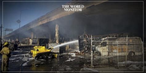 Fire Closes Major Highway in Los Angeles - The World Monitor