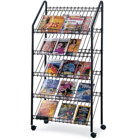 Rotating Magazine / Book CD / DVD Metal Wire Display Rack Stand Holder - Metal Rack and Display ...