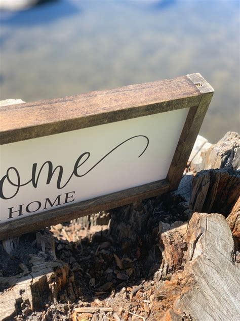 Welcome To Our Home Wood Sign Farmhouse Sign Rustic Home | Etsy