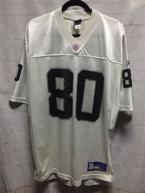 Reebok Nfl Oakland Raiders Football Jersey #80 Rice | Boardwalk Vintage