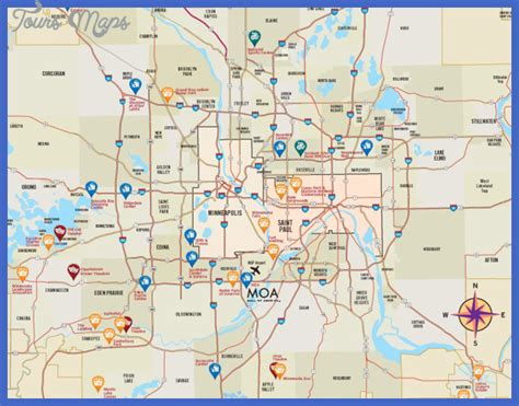 Minneapolis Metro Map - ToursMaps.com