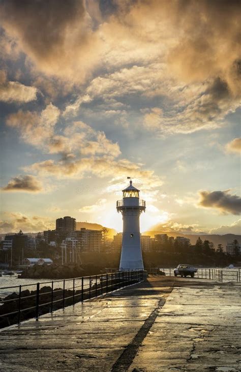 Lighthouse in Wollongong Australia Stock Image - Image of blue, sydney ...