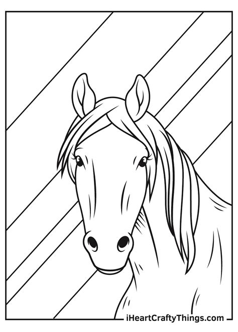 Realistic Horse Coloring Pages (Updated 2021)