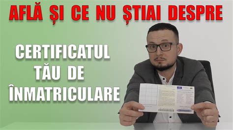 Certificat de inmatriculare / Talon Auto ( IMPORTANT !!! ) - YouTube