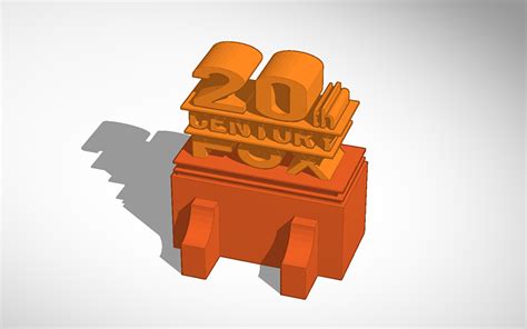 3D design 20th Century Fox Logo - Tinkercad