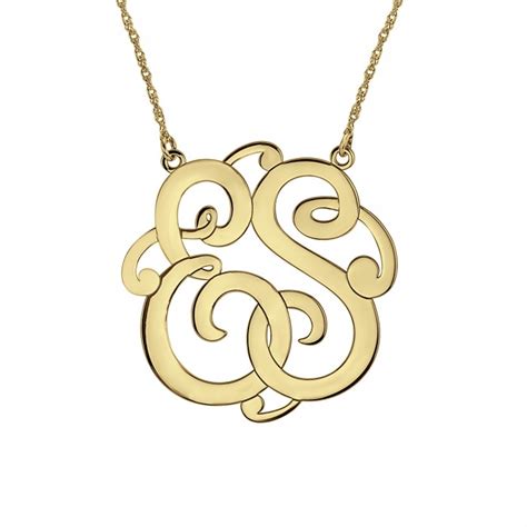 Classic Two Initial Monogram Necklace